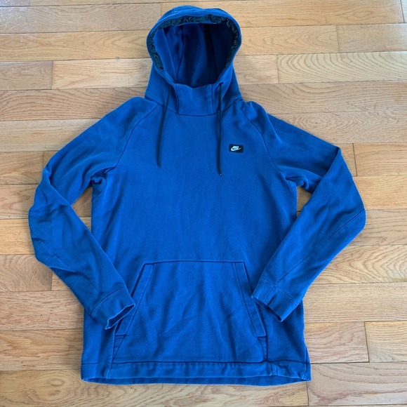Vintage 90's Nike Hoodie Sweatshirt Womens Size M Blue Square Swoosh‎ RN 56323 - Picture 1 of 6